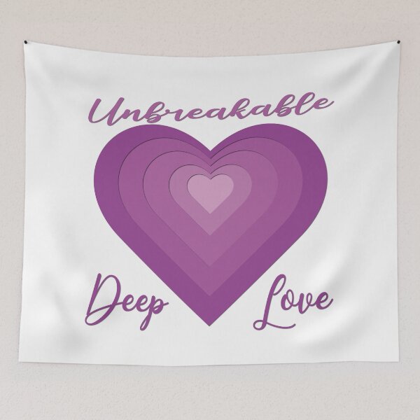 Item preview, Unbreakable Deep Love Purple Heart designed and sold by DrTol.