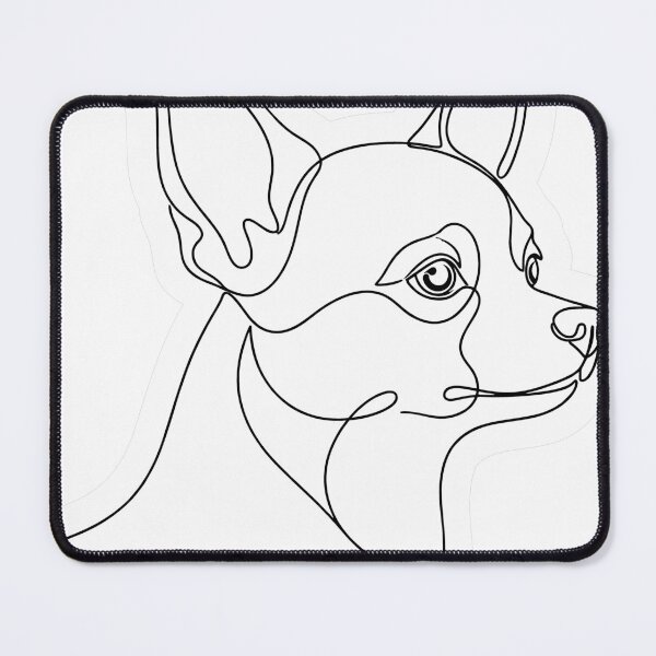 Item preview, Chihuahua Minimalist Single Line Dog Art designed and sold by YanitaTF.