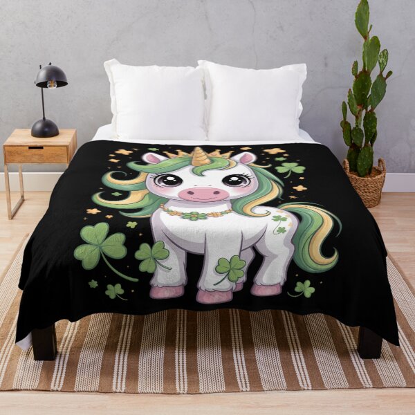 Item preview, Cute Unicorn St Patricks Day Saint Pattys Girls Lepricorn designed and sold by HellD3vil-Art.
