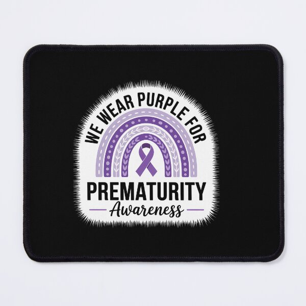 Item preview, Rainbow Preemie - We Wear Purple for Prematurity Awareness designed and sold by HellD3vil-Art.