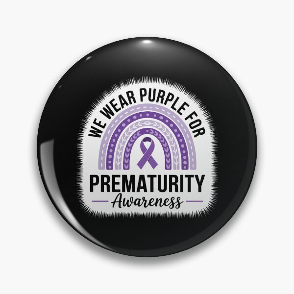 Item preview, Rainbow Preemie - We Wear Purple for Prematurity Awareness designed and sold by HellD3vil-Art.