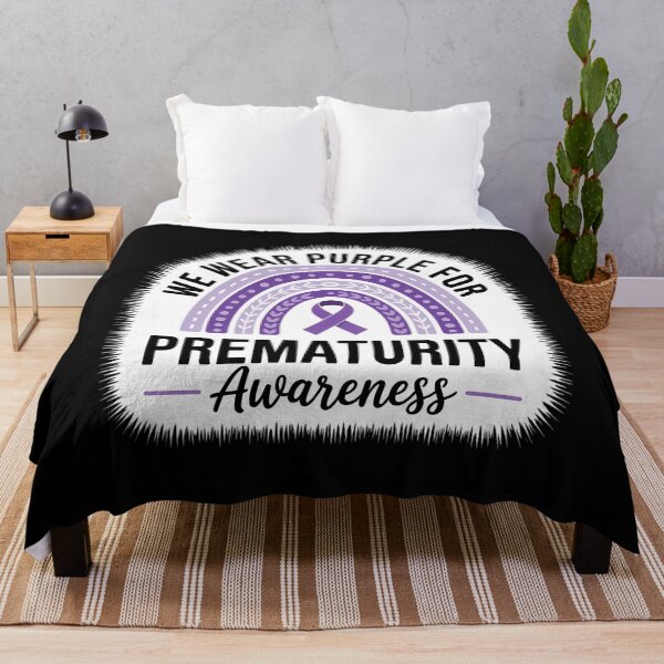 Item preview, Rainbow Preemie - We Wear Purple for Prematurity Awareness designed and sold by HellD3vil-Art.