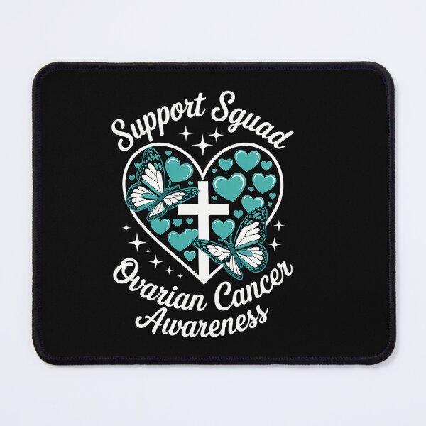 Item preview, Support Squad Heart Christian Cross Ovarian Cancer Awareness designed and sold by HellD3vil-Art.