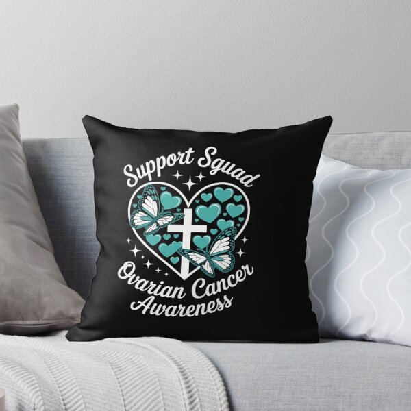 Item preview, Support Squad Heart Christian Cross Ovarian Cancer Awareness designed and sold by HellD3vil-Art.