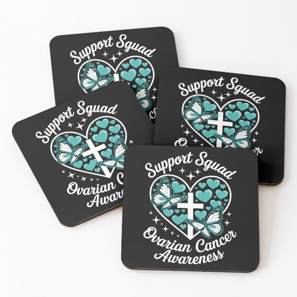 Item preview, Support Squad Heart Christian Cross Ovarian Cancer Awareness designed and sold by HellD3vil-Art.