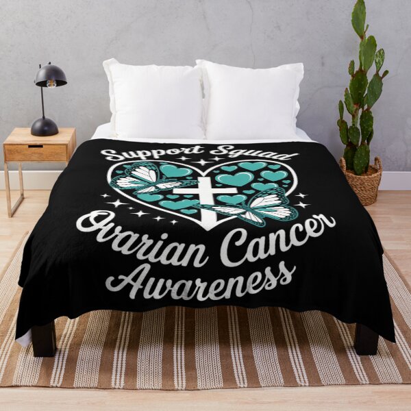 Item preview, Support Squad Heart Christian Cross Ovarian Cancer Awareness designed and sold by HellD3vil-Art.