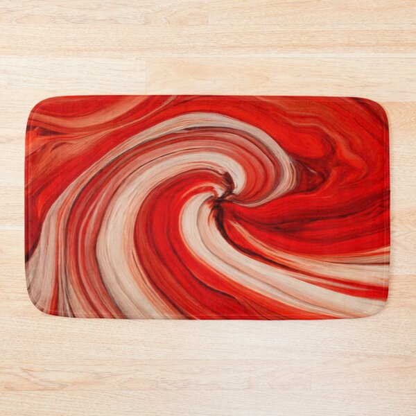 Item preview, Red Inferno Marble Abstract Swirl Statement Piece designed and sold by MakarenaCreate.