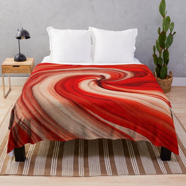 Item preview, Red Inferno Marble Abstract Swirl Statement Piece designed and sold by MakarenaCreate.