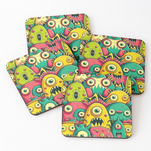 Item preview, Little colorful monsters designed and sold by Artixshopy98.