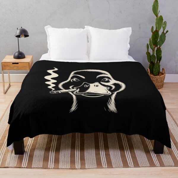 Item preview, Cool Smoking Duck - Vintage Street Art Animal Design designed and sold by Redwan58.