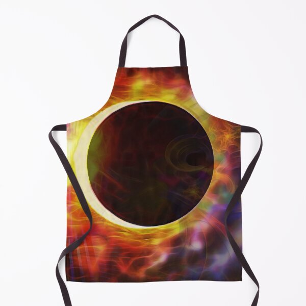 Item preview, Fiery Eclipse Color Field Abstract - Dark Sun (Square Version) designed and sold by studiobprints.