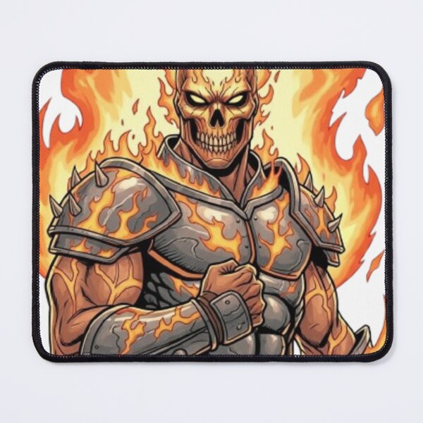 Item preview, Attitude On Fire Skull – Flaming Warrior designed and sold by Mojbin.