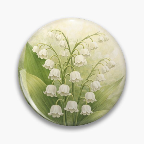 Item preview, Lily of the Valley Grace – Delicate Bell Bloom Circle Design designed and sold by TheJoyfulPen.