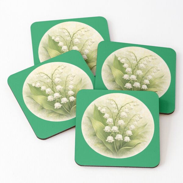 Item preview, Lily of the Valley Grace – Delicate Bell Bloom Circle Design designed and sold by TheJoyfulPen.
