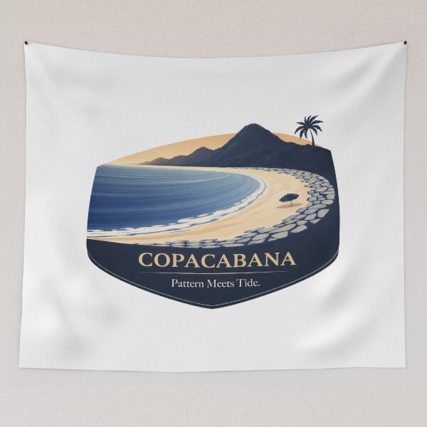 Item preview, Copacabana Keeps The Tide In Pattern designed and sold by EdvvinStudios.
