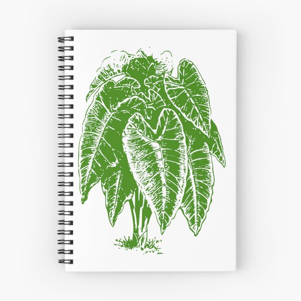 Item preview, Caladium Green Wood Block Print designed and sold by DelynCreates.