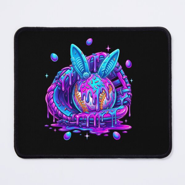 Artikelvorschau, Neon Drip Bunny Baseball Sci-Fi Design entworfen und verkauft von KIROSALS.