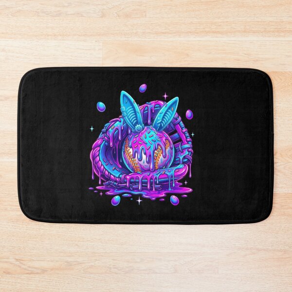 Item preview, Neon Drip Bunny Baseball Sci-Fi Design designed and sold by KIROSALS.