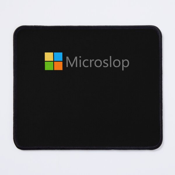 Item preview, Microslop Logo Parody designed and sold by Sala7iano.