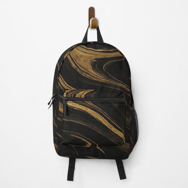 Item preview, Gilded Onyx Abstract Brushed Gold and Black Texture designed and sold by MakarenaCreate.