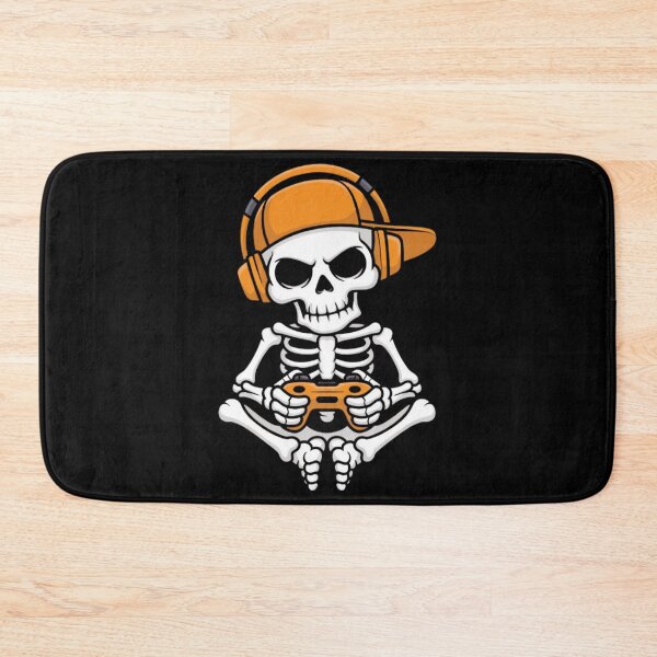 Item preview, Gaming Skeleton - Cool Gamer Skull with Headphones Design designed and sold by Redwan58.