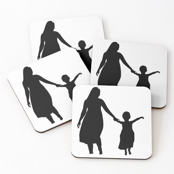 Artikelvorschau, Mutter-Tochter-Silhouette Liebesdesign entworfen und verkauft von CozyMomDesigns.
