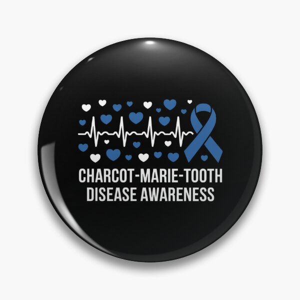 Item preview, Charcot-Marie-Tooth Disease Awareness Heartbeat Ribbon designed and sold by Moon-Ape.