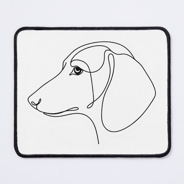 Item preview, Dachshund Minimalist Line Dog Art designed and sold by YanitaTF.
