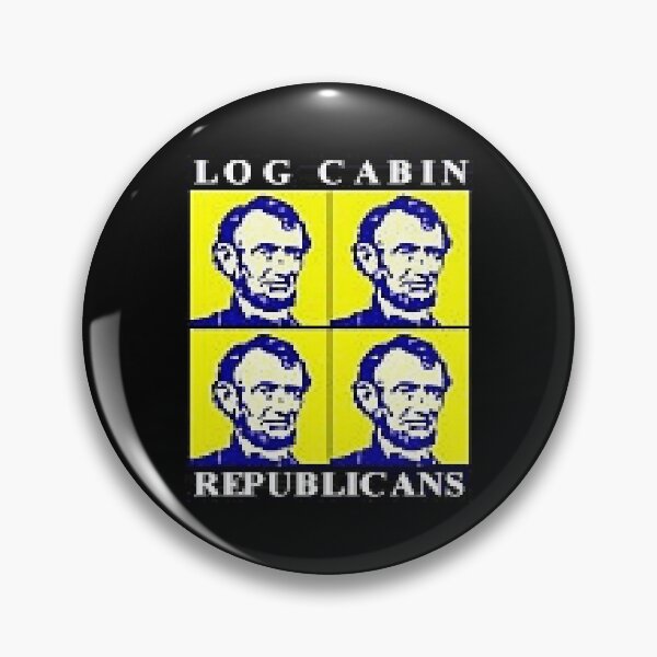 Item preview, Log Cabin Republicans Pixel Art — Authentic from Retro 90s Internet with Abraham Lincoln designed and sold by WeLcoMe 2 My HoMePaGe.