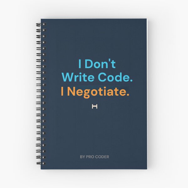 Item preview, I Don't Write Code I Negotiate Funny AI Coding Humor designed and sold by peony66.