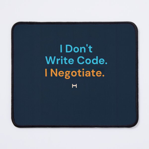 Item preview, I Don't Write Code I Negotiate Funny AI Coding Humor designed and sold by peony66.