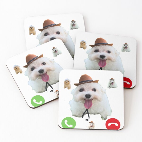 Item preview, Funny dog meme, incoming phone call designed and sold by Design4u-Co.
