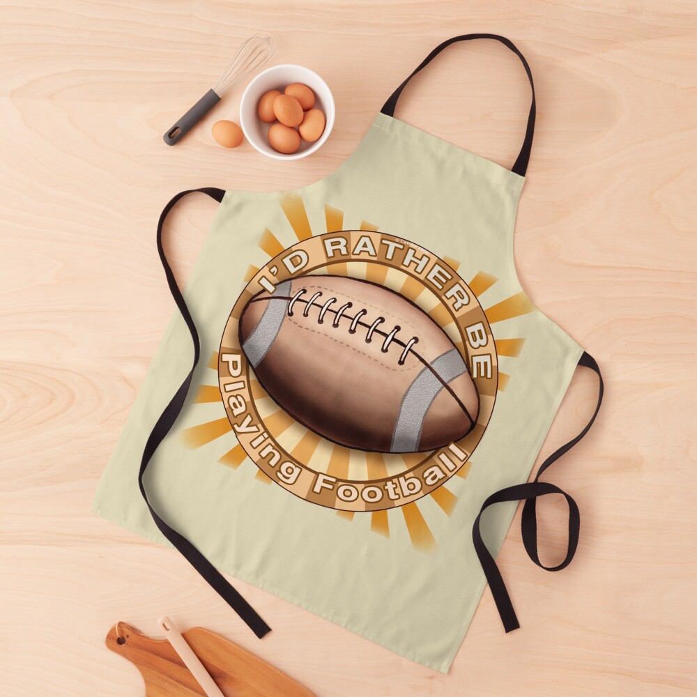 Rather Play Football Apron