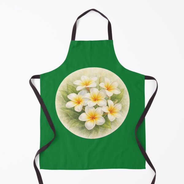 Item preview, Plumeria Serenity – Tropical Fragrant Bloom Circle Design designed and sold by TheJoyfulPen.