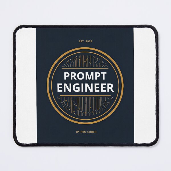 Item preview, Prompt Engineer Fluent in Human and AI Badge designed and sold by peony66.