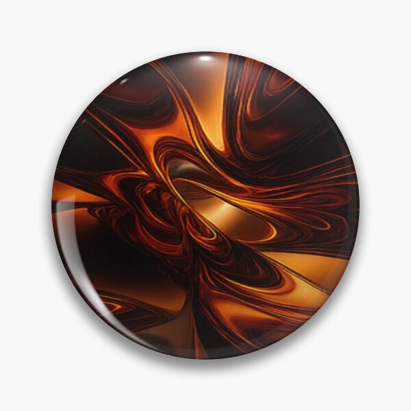 Item preview, Molten Copper and Onyx 3D Fractal Liquid Flow designed and sold by MakarenaCreate.
