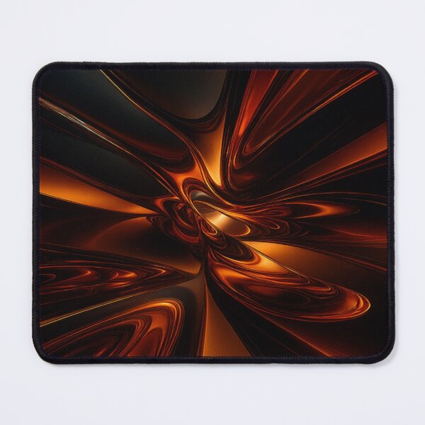 Item preview, Molten Copper and Onyx 3D Fractal Liquid Flow designed and sold by MakarenaCreate.
