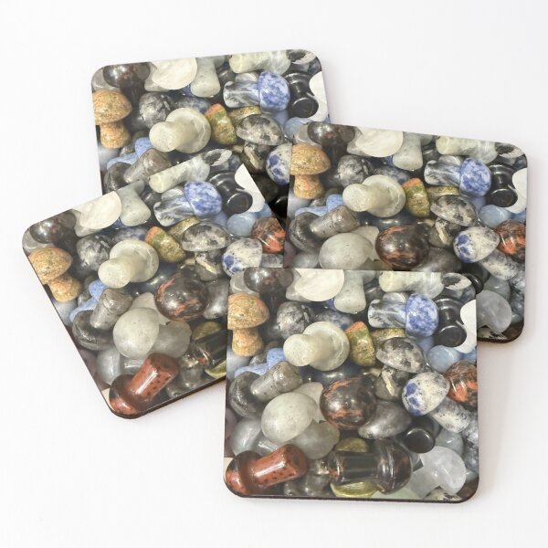 Item preview, Crystal Mushroom Mix – Mini Stone Mushrooms, Cottagecore Decor, Witchy Altar Pieces, Goblincore Collectibles designed and sold by aadventures.