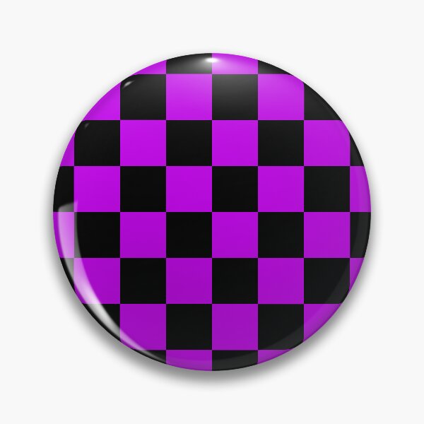 Item preview, Black and Purple Checkerboard Pattern - Bold Retro Arcade Vibes designed and sold by Lainey1978.