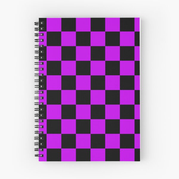 Item preview, Black and Purple Checkerboard Pattern - Bold Retro Arcade Vibes designed and sold by Lainey1978.