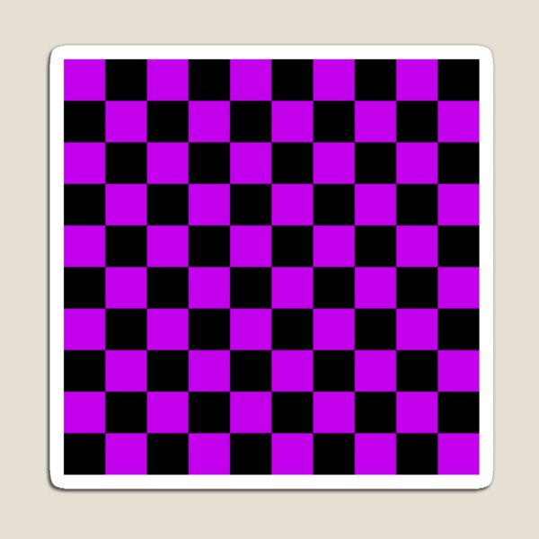 Item preview, Black and Purple Checkerboard Pattern - Bold Retro Arcade Vibes designed and sold by Lainey1978.