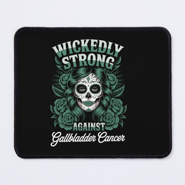 Item preview, Sugar Skull Girl Fight Gallbladder Cancer Awareness Green designed and sold by HellD3vil-Art.