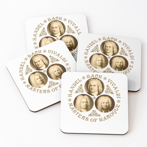 Item preview, Masters Of Baroque - Bach - Handel - Vivaldi - Vintage Design - Old Gold - Rb  designed and sold by MarthaDelores3.