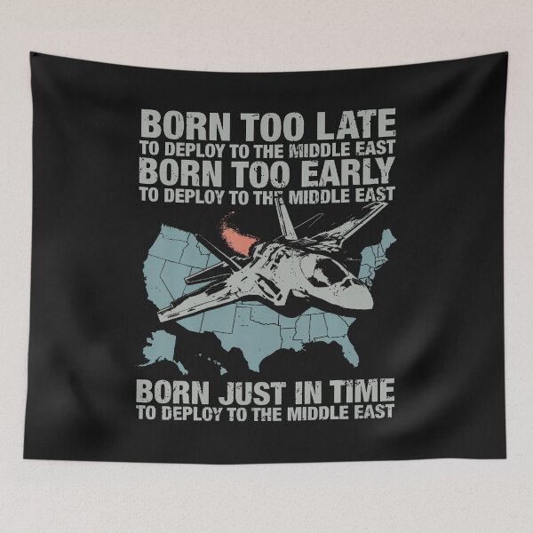 Item preview, Vintage Born Too Early To Deploy To The Middle East For Men T-Shirt designed and sold by krotkrot.