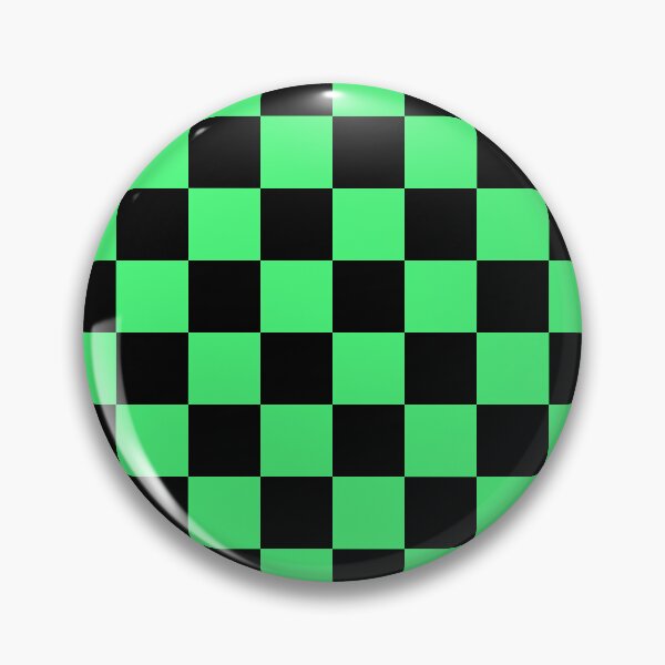 Item preview, Black and Green Checkerboard Pattern - Bold Retro Arcade Vibes designed and sold by Lainey1978.