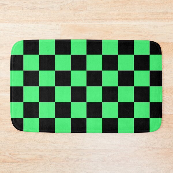 Item preview, Black and Green Checkerboard Pattern - Bold Retro Arcade Vibes designed and sold by Lainey1978.