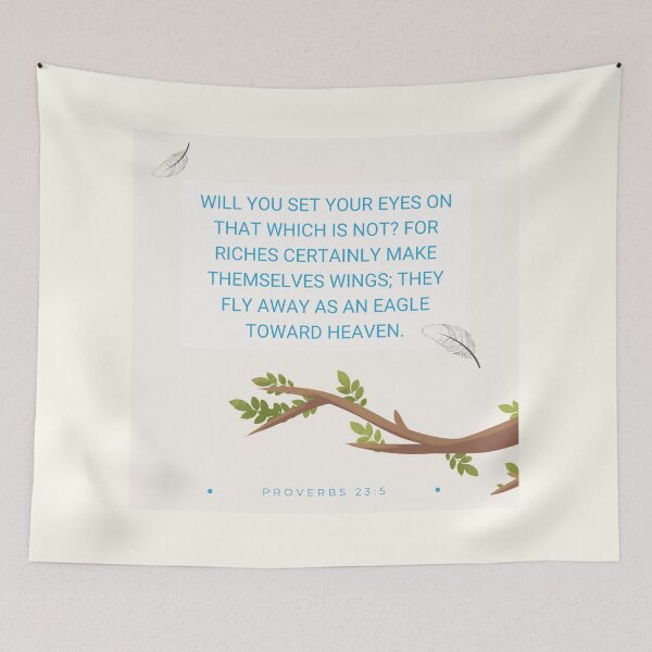 Item preview, Proverbs 23:5 designed and sold by Undonemadenew.