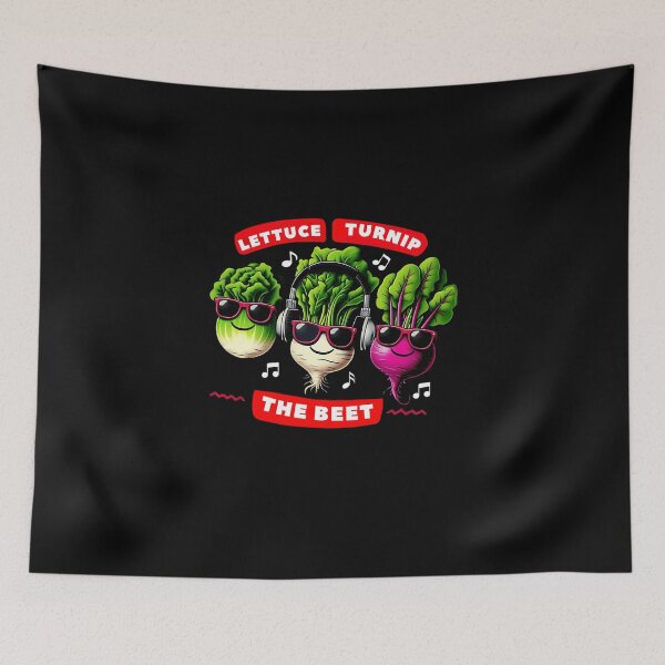 Item preview, lettuce turnip the beet - vegetables djing designed and sold by MarthaDelores3.