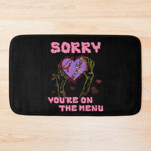 Item preview, Sorry You're On The Menu Emo Goth Heart designed and sold by MadeTearfully.