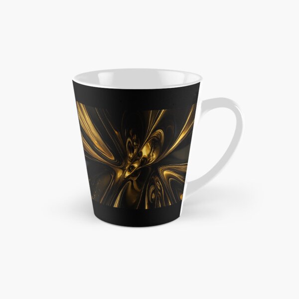 Item preview, Gilded Obsidian High Gloss 3D Liquid Gold Abstract designed and sold by MakarenaCreate.